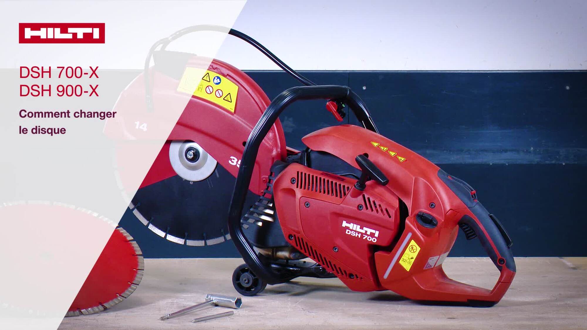 DSH 700-X, DSH 900-X - Bladwissel.