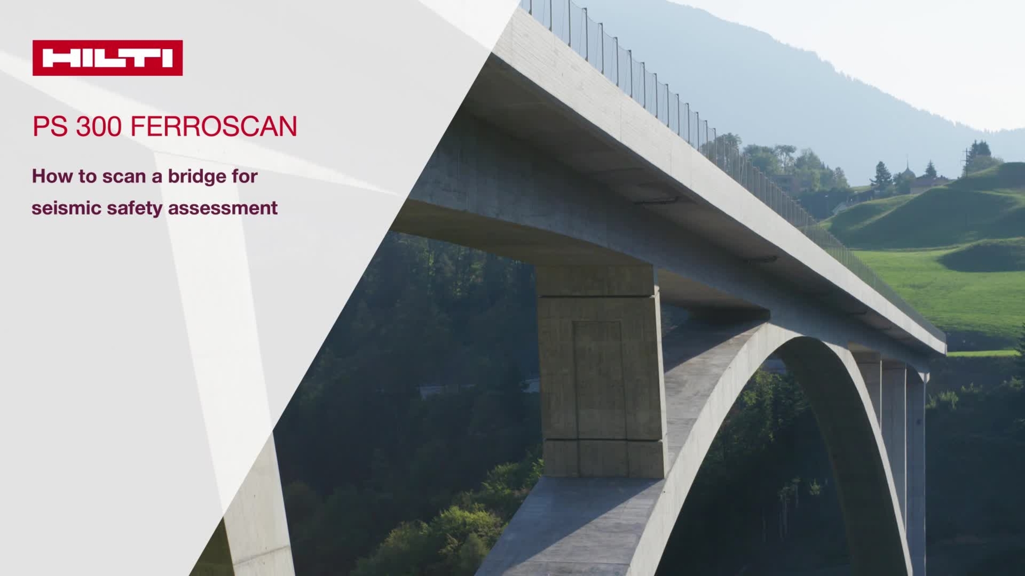 PS 300, uusi anturisarjalla varustettu Ferroscan suurien alueiden skannaamiseen