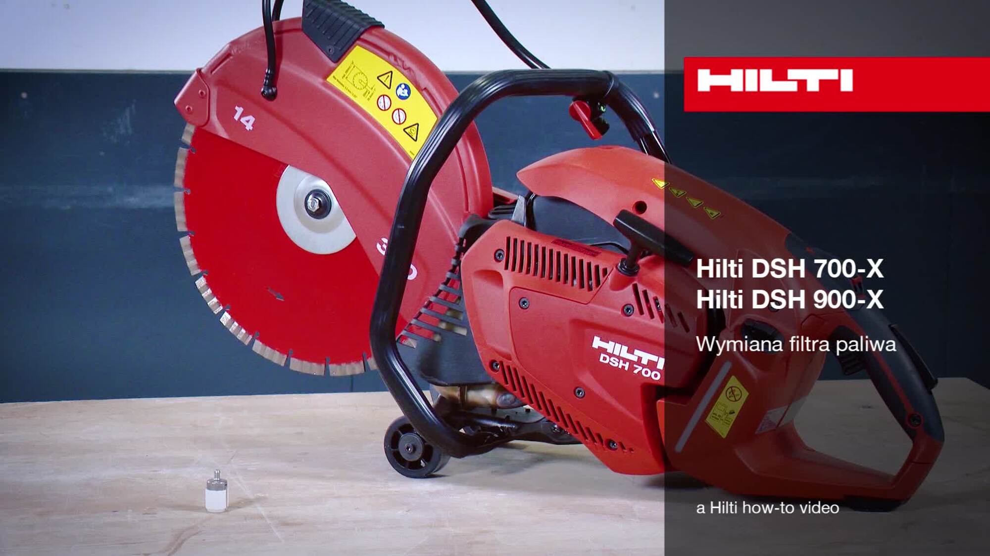 DSH 700-X / DSH-900-X – wymiana filtra paliwa.