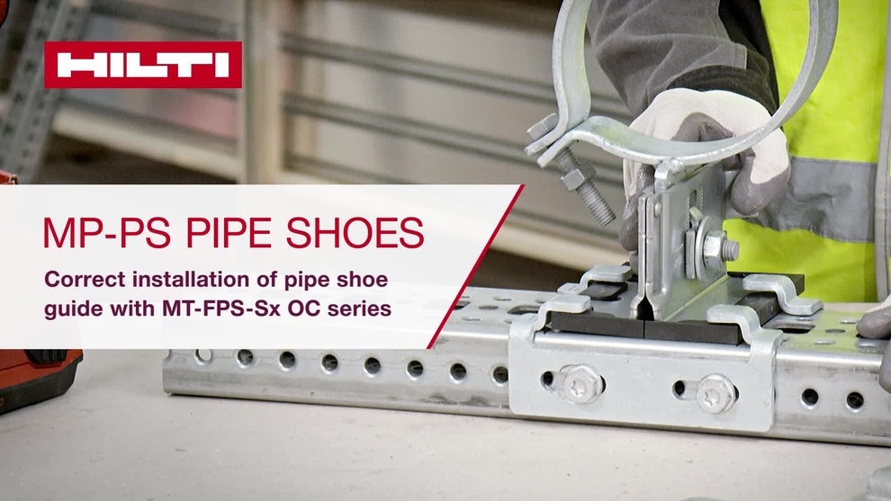 Tutoriel sur l'utilisation de la série MT-FPS-Sx OC Hilti, les nouveaux connecteurs de guidage linéaires et réglables pour système MT en combinaison avec des sabots de tubage MP-PS