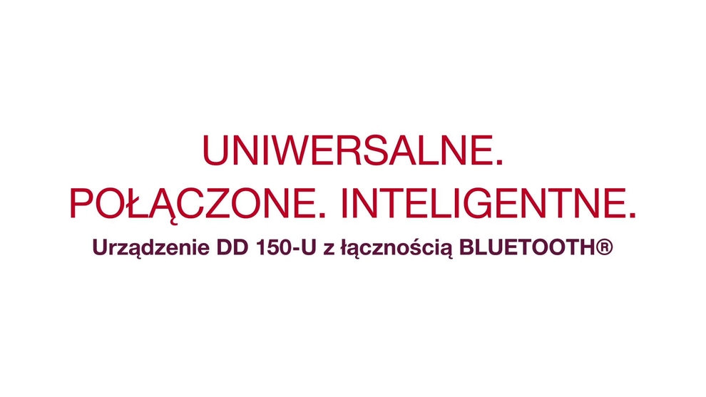 Uniwersalny. Inteligentny. Połączony. Poznaj DD 150-U (03) i WMS 100 BLE. 