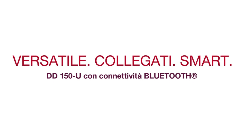 Versatile. Intelligente. Collegato. Scoprite la DD 150-U (03) e il WMS 100 BLE. 