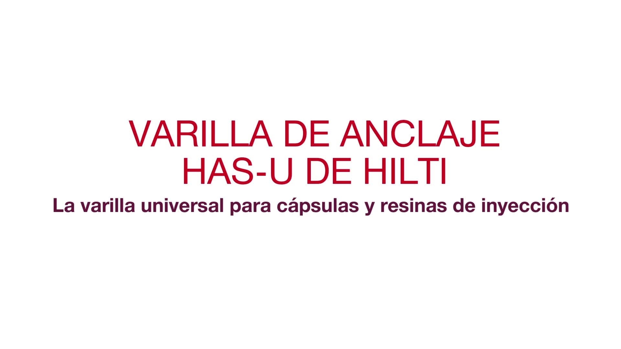 Demostración del sistema HAS-U, instalación 