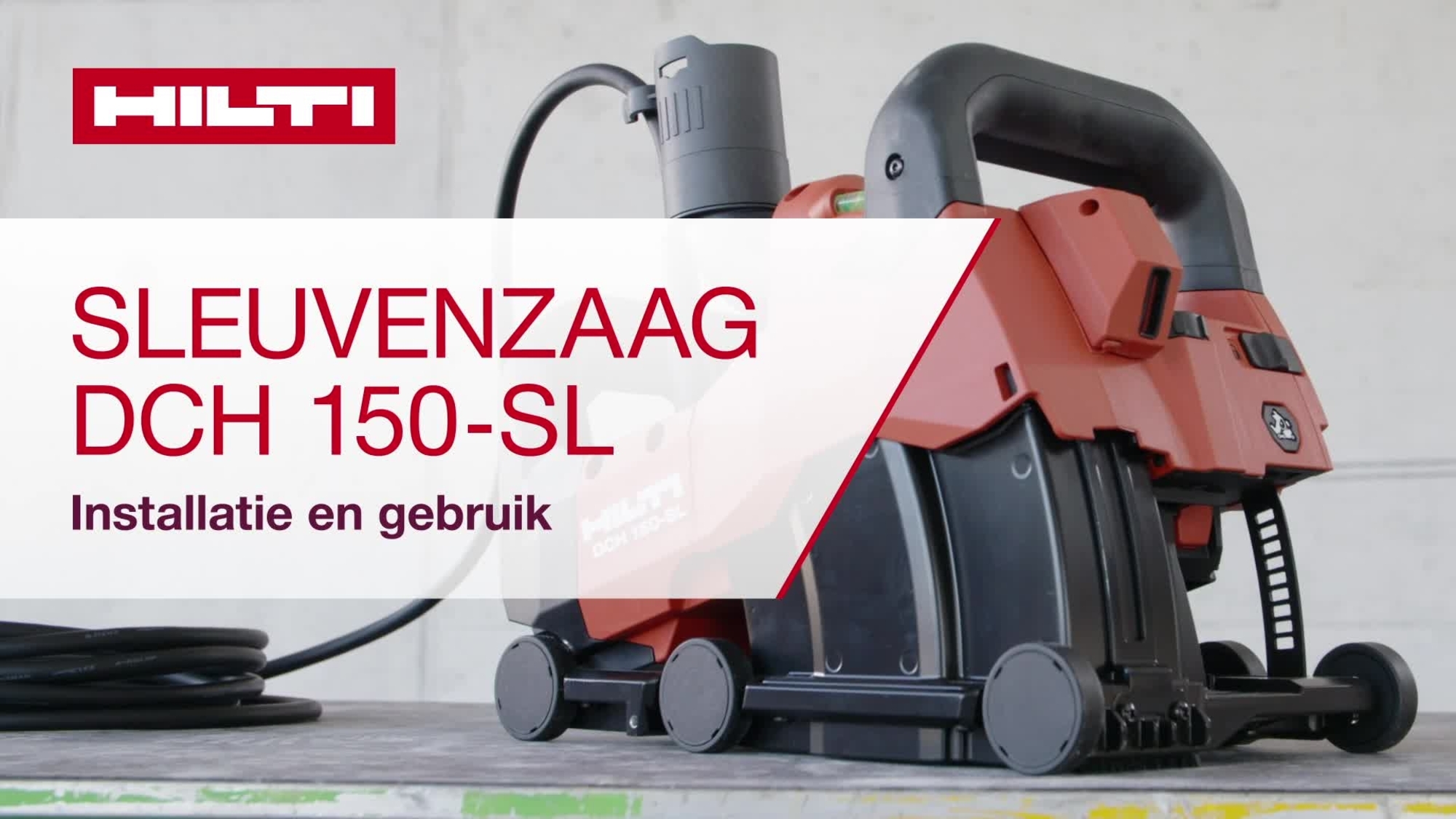 De sleuvenzaag voor wand/vloer en kabels, leidingen en buizen gebruiken in een verscheidenheid aan basismaterialen