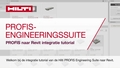 Tutorial voor introductie van Revit van PROFIS Engineering Suite.
