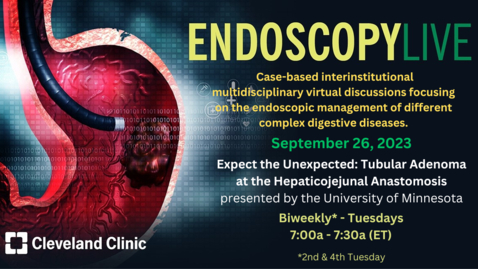 Thumbnail for entry EndoscopyLIVE - Sept. 26, 2023