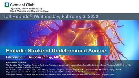 Thumbnail for entry Embolic Stroke of Undetermined Source