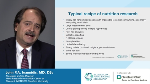 Thumbnail for entry “The Challenges of Evidence-Based Medicine” with John P.A. Ioannidis, MD, DSc