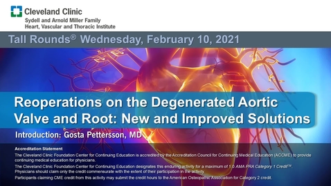 Thumbnail for entry Reoperations on the Degenerated Aortic Valve and Root: New and Improved Solutions