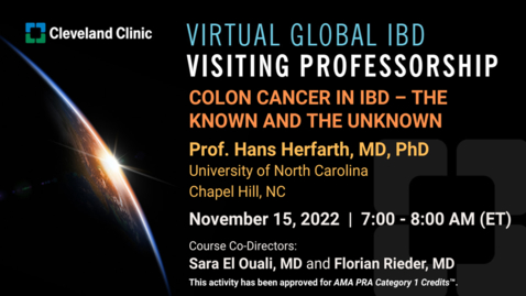 Thumbnail for entry Virtual Global IBD Visiting Professorship - November 15, 2022