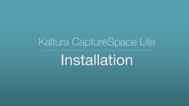 Thumbnail for CaptureSpace Lite - Installation