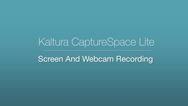 Thumbnail for CaptureSpace Lite - Screen and Webcam Recording
