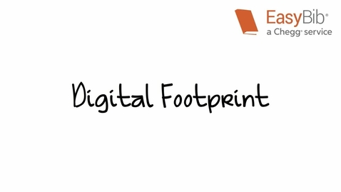 Thumbnail for entry Digital Footprints