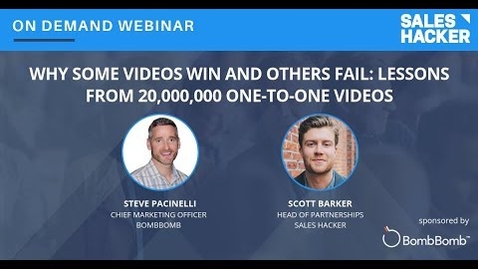 Thumbnail for entry Why Some Videos Win and Others Fail:  Lessons from 20,000,000 One-to-One Videos