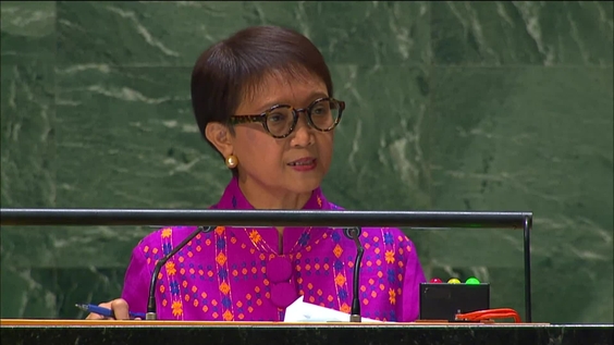 Indonesia - Minister for Foreign Affairs Addresses General Debate, 78th Session