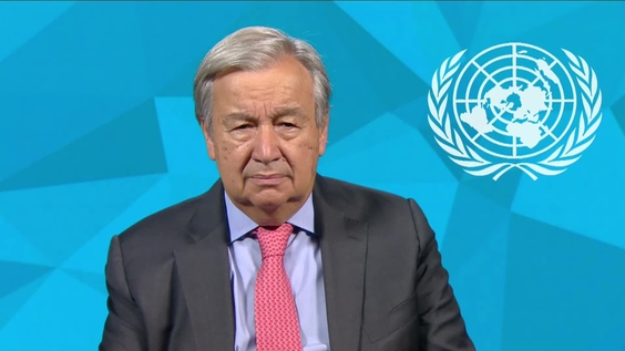 António Guterres (UN Secretary-General for the Launch of United in Science 2022 Report 
