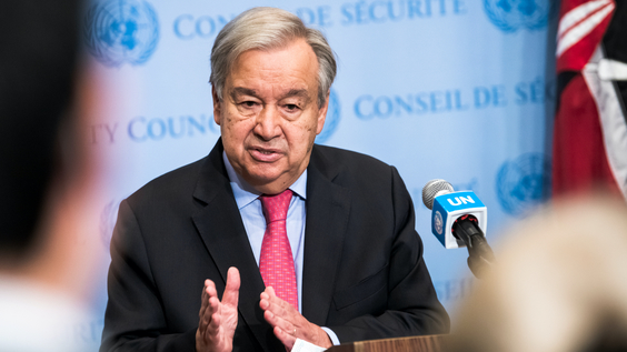 António Guterres (UN Secretary-General) on Afghanistan &amp; other issues - Media Stakeout
