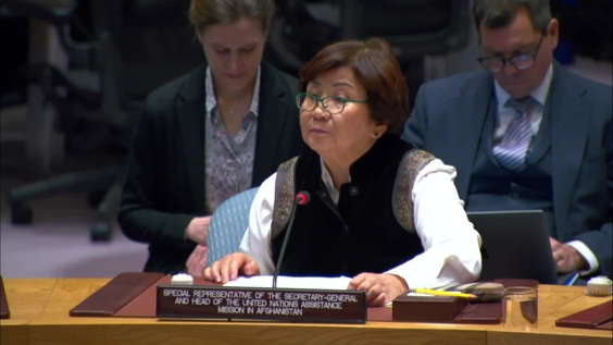 Roza Otunbayeva (UNAMA) on the situation in Afghanistan - Security Council, 9515th meeting