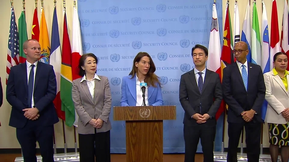 Vanessa Frazier (Malta) &amp; Security Council Members on Yemen - Media Stakeout