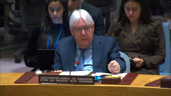 Martin Griffiths (OCHA) on the humanitarian situation in Syria - Security Council, 9559th meeting