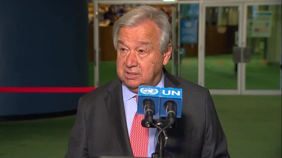 António Guterres (Secretary-General) on the first grain shipment from Ukraine