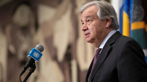 UN Secretary-General António Guterres on the situation in Ukraine - Security Council Media Stakeout