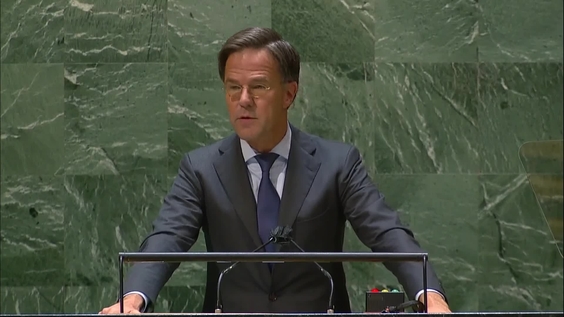 Netherlands - Prime Minister Addresses General Debate, 76th Session