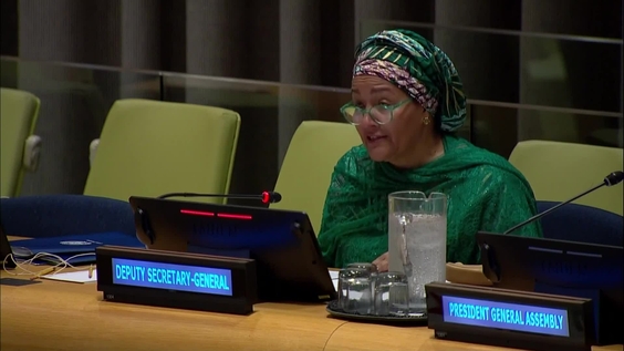Amina J. Mohammed (Deputy Secretary-General) on the implementation of commitments made towards Africa&#039;s development