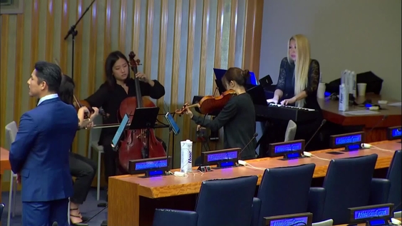 UN Chamber Music Society Performance in Memoriam to all victims and survivors of terrorism - Closing ceremony of the Victims of Terrorism Global Congress