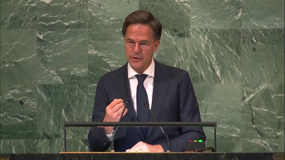 Netherlands - Prime Minister Addresses General Debate, 77th Session