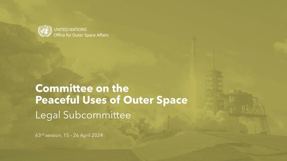 Космическое пространство: Комитет по использованию космического пространства в мирных целях, Юридический подкомитет, 63-я сессия, 1070-е заседание