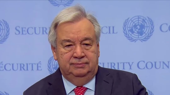 Humanitarian deaths - António Guterres, UN Secretary-General ahead of the six-month mark since 7 October