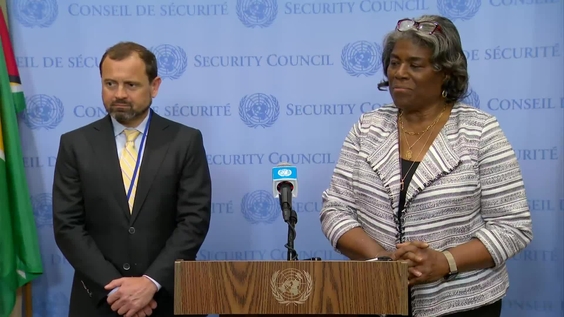 Linda Thomas-Greenfield (USA) on the situa lion in Sudan - Security Council Media Stakeout