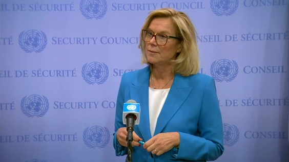 Sigrid Kaag (Senior Humanitarian &amp; Reconstruction Coordinator) on the Situation in the Middle East, including the Palestinian question- Security Council Media Stakeout