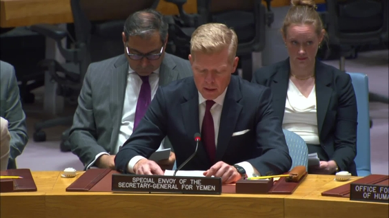 Hans Grundberg (Special Envoy) on the situation in the Middle East - Security Council, 9576th meeting
