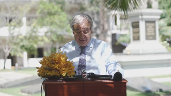 UN Secretary-General, António Guterres, Remarks at Tuol Sleng Genocide Museum