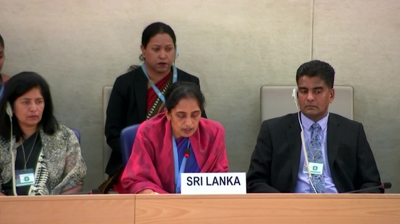 Sri Lanka  UPR Adoption - 42nd Session of Universal Periodic Review