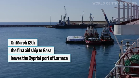Aid Ship Sets Sail for Gaza 