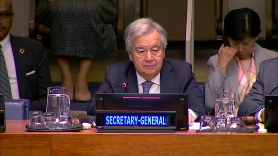 António Guterres (UN Secretary-General) at the High-level plenary meeting to commemorate and promote the International Day for the Total Elimination of Nuclear Weapons - General Assembly, 78th session