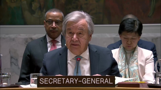 أنطونيو غوتيريش (الأمين العام) بشأن نزع السلاح النووي وعدم انتشار الأسلحة النووية - مجلس الأمن، الجلسة 9579