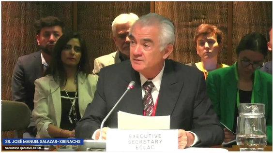 José Manuel Salazar-Xirinachs (ECLAC) at the Opening Session of the ECOSOC Special Meeting: The Future of Work (ECLAC Headquarters – Santiago, Chile, 23-24 January 2024)