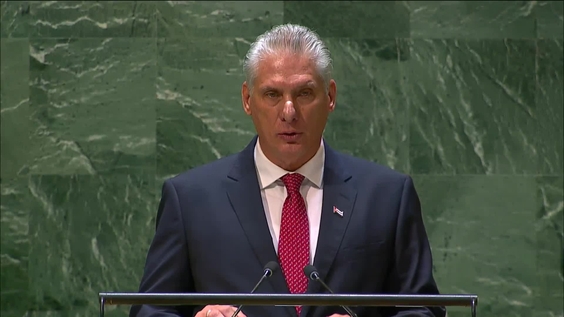 Cuba - President Addresses General Debate, 78th Session