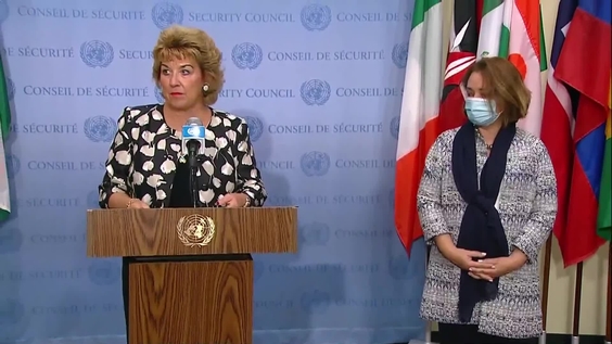 Geraldine Byrne Nason (Ireland) on behalf of Ireland and Mexico on Women, Peace and Security in Somalia &amp; Afghanistan - Security Council Media Stakeout