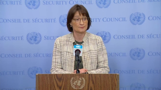 Pascale Baeriswyl (Switzerland) on Non-proliferation/Democratic People&#039;s Republic of Korea - Security Council Media Stakeout