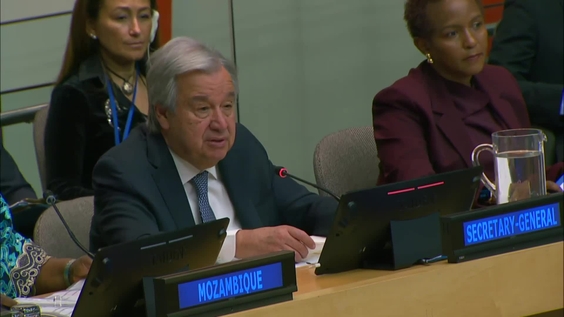 António Guterres (UN Secretary-General) at the CERF High-level Pledging event for 2024