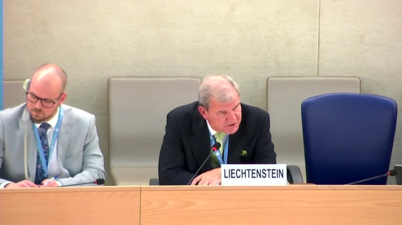 Liechtenstein, UPR Report Consideration - 34th Meeting, 54th Regular Session of Human Rights Council