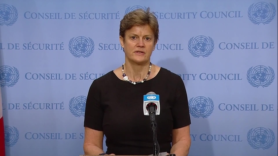 Barbara Woodward (United Kingdom) - Security Council Media Stakeout