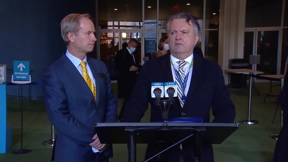 Sergiy Kyslytsya (Ukraine) following the vote on a draft resolution on Ukraine