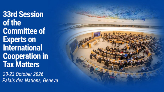 2nd meeting, 33rd Session of the Committee of Experts on International Cooperation in Tax Matters