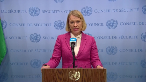 Anniken Huitfeldt (Norway) on Afghanistan - Security Council Media Stakeout